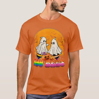 Funny Boo Bees Gay Lesbian Boo LGBT Halloween komm T-Shirt