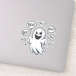 Funny Boo Ghost Aufkleber