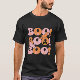 Funny Boo Ghost Cat Halloween Spooky T-Shirt