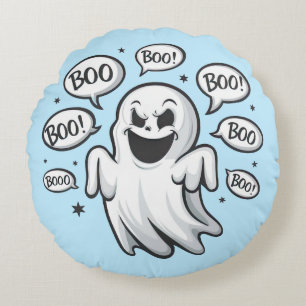 Funny Boo Ghost Rundes Kissen