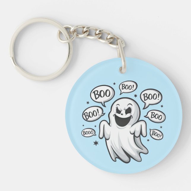 Funny Boo Ghost Schlüsselanhänger (Vorderseite)