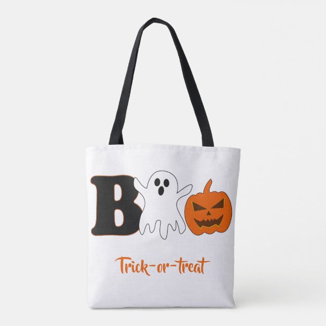 Funny Boo Halloween Tasche (Rückseite)