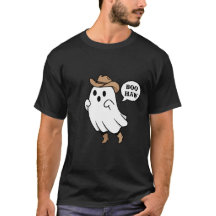 Funny "Boo Haw" Cute Cowboy Ghost Pun