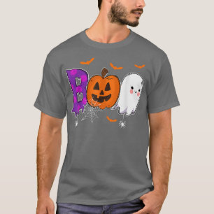 Funny Boo Niedlich Ghost and Pumpkins Halloween Ja T-Shirt