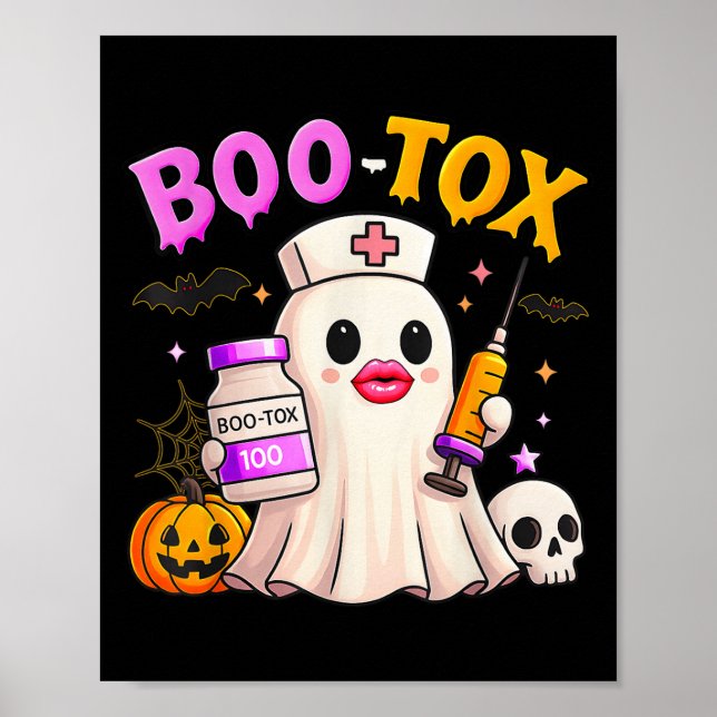 Funny Boo Tox ästhetische Krankenschwester Ghost S Poster (Vorne)