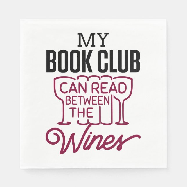 Funny Book Club Serviette (Vorderseite)