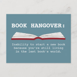 Funny Book Hangover Definition Book Lover Postcard Postkarte