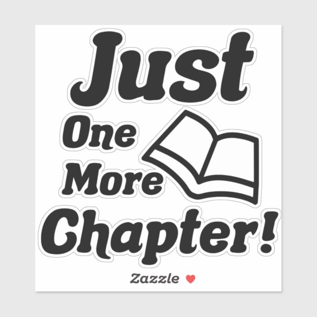 Funny Book Lover Aufkleber (Blatt)