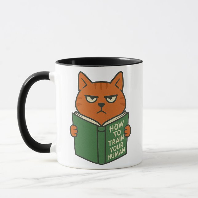 Funny Book Lover Cat Mug Cat Mom Cat Dad (Gauche)