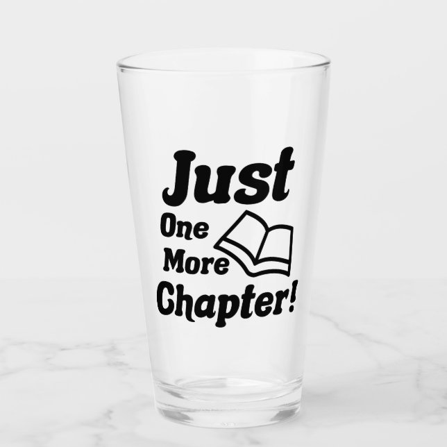 Funny Book Lover Glas (Vorderseite)