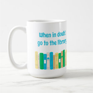 Funny book lover library Tasse