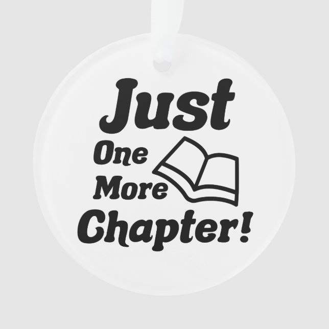 Funny Book Lover Ornament (Vorderseite)