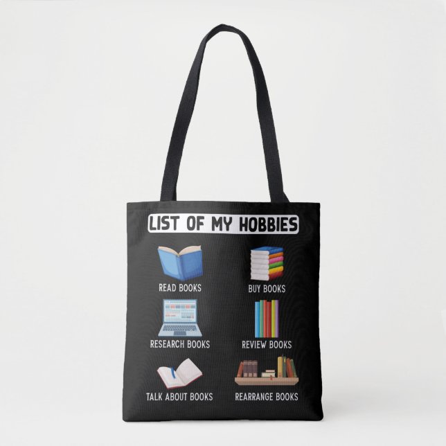 Funny Book Lover Spaß Bookworm Reading Tasche (Vorderseite)