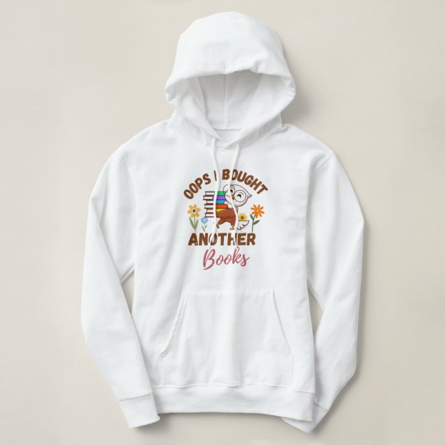 Funny Book Lover Zitat Lesen Addict Einführung Hoodie (Design vorne)