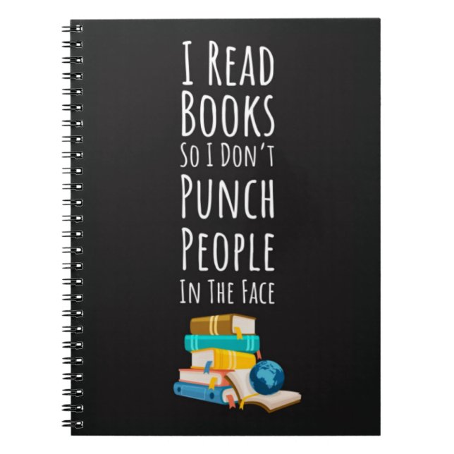 Funny Book Reader Gifts Joke Saying Reading Humor Notizblock (Vorderseite)