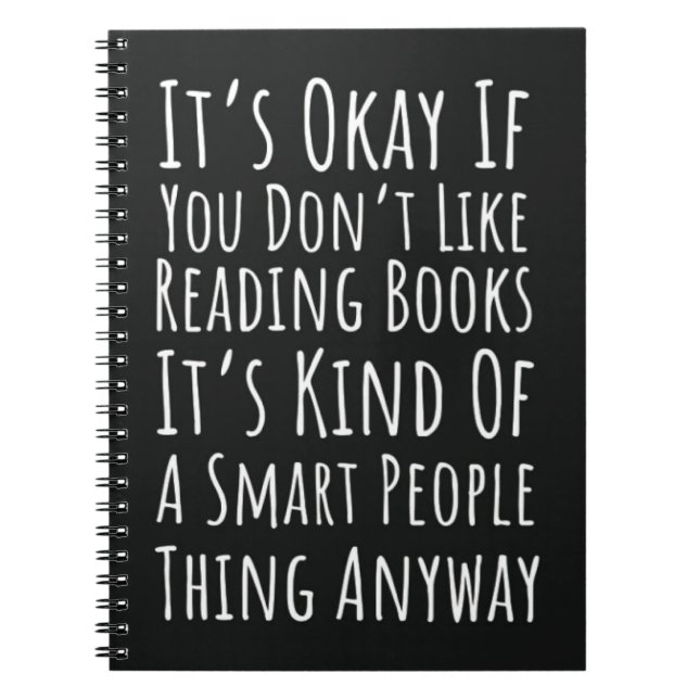 Funny Book Reading Gifts Nerd Reader Bookish Notizblock (Vorderseite)