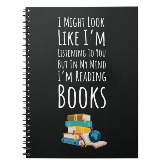 Funny Book Reading Gifts Quote Reader Humor Joke Notizblock (Vorderseite)