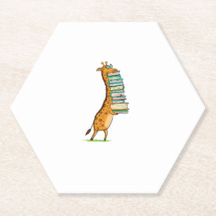 Funny Book Reading Giraffe I Liebe My Library Untersetzer