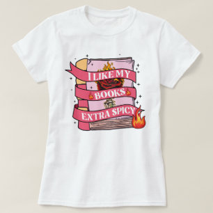 Funny Booklet Ich mag meine Bücher extra scharf T-Shirt