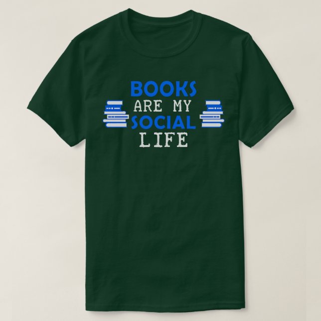 Funny Books Face Mask T-Shirt (Design vorne)