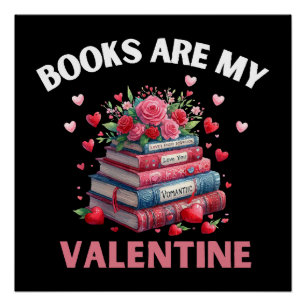 Funny Books sind mein Valentine Poster