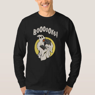 Funny Bookworm Ghost Halloween T-Shirt