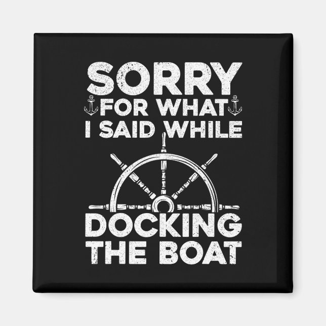 Funny Boot für Männer Frauen Docking Boat Capta Magnet (Vorne)