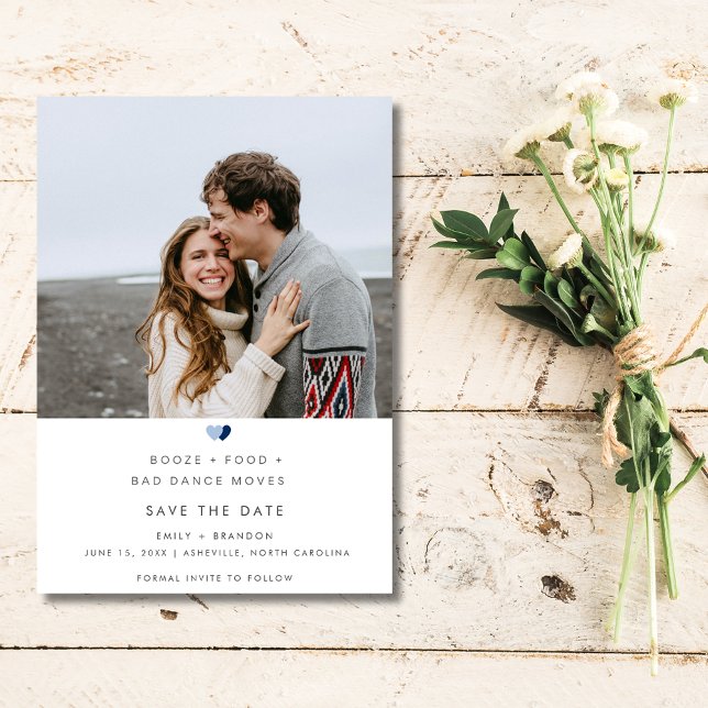 Funny Booze Bad Dance Moves Wedding Foto Save The Date (Funny Booze Bad Dance Moves Wedding Photo Save The Date)