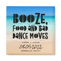 Funny Booze Food Bad Dance Moves Beach Wedding