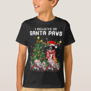 Funny Border Collie Dog Weihnachtsbaum Weihnachten T-Shirt