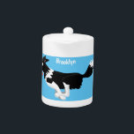Funny Border Collie Hund läuft Cartoon<br><div class="desc">Dieses lustige Hundedesign zeichnet sich durch unsere gelungene Grenzkollie aus, die in fröhlicher Cartoon-Illustration für Liebhaber dieses niedlichen Hundebegleiters gezeichnet wird.</div>
