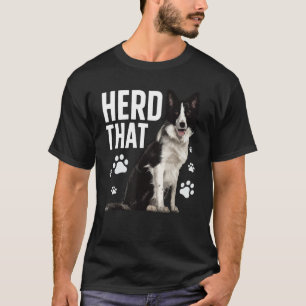Funny Border Collie Kunst für Männer Frauen Grenze T-Shirt
