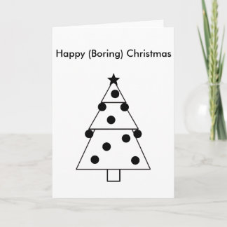 Funny Boring Bonne carte de Noël