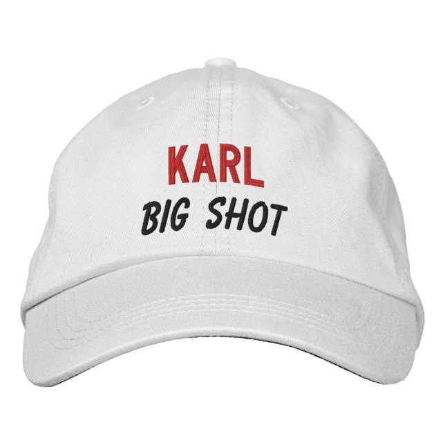 FUNNY Boss Big Shot Individuelle Name V05 Bestickte Kappe (Vorderseite)