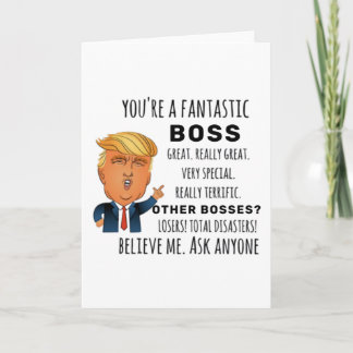 Funny Boss Birthday Bestes Geschenk Karte