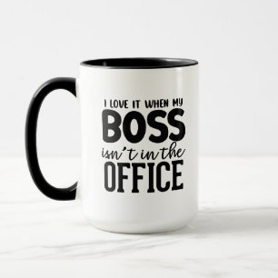 Funny Boss Office Word Art Business Tasse