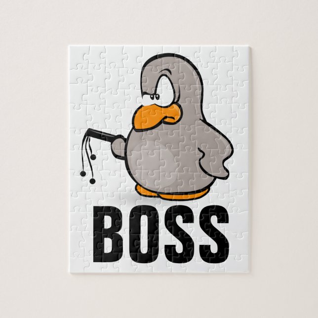 FUNNY BOSS PUZZLE, PENGUIN MIT WHITE (Vertikal)