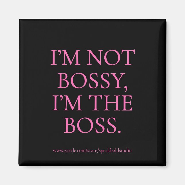 Funny Boss Zitat Magnet - Kundenspezifisches Gesch (Vorne)