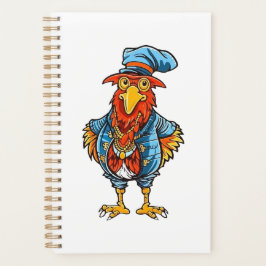 Funny Bossy Cartoon Rooster Planer