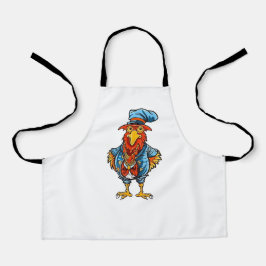 Funny Bossy Cartoon Rooster Schürze