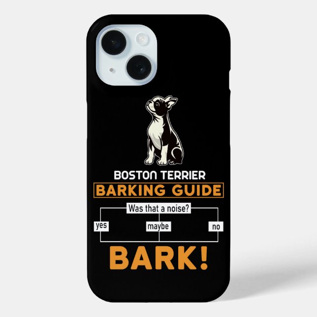 Funny Boston Terrier Dog Case-Mate iPhone Hülle (Rückseite)