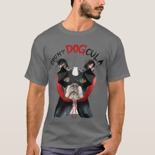 Funny Boston Terrier Dog Vampire Halloween Kostüm T-Shirt