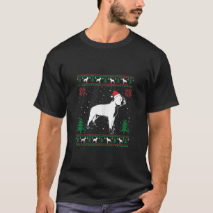 Funny Boston Terrier Lovers Weihnachtsmannmütze Ug T-Shirt