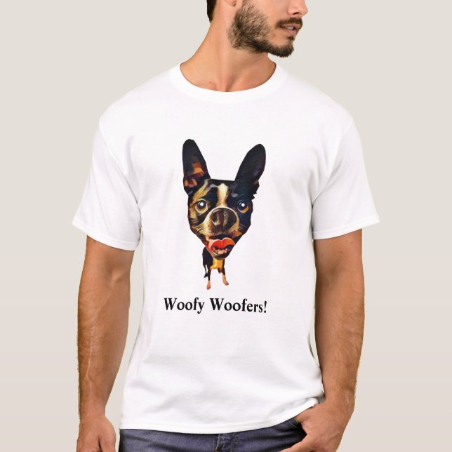 Funny Boston Terrier Men's T - Shirt (Vorderseite)