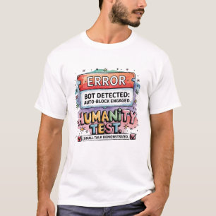 🤖 Funny Bot Detector überprüft, ob Sie menschlich T-Shirt