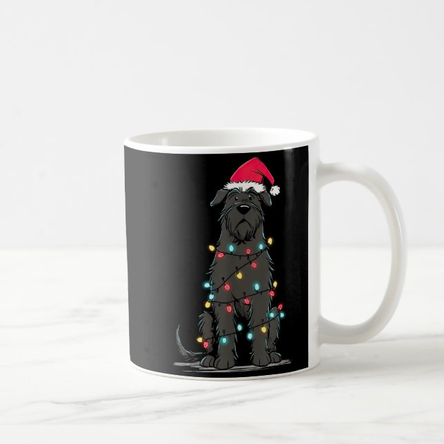 Funny Bouvier Des Flandres Christmas Graphics Dog  Kaffeetasse (Rechts)