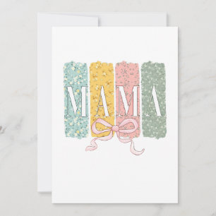 Funny Bow Coquette Mama Blume Muttertag Einladung