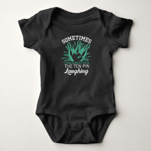Funny Bowler Zitat für Bowling Player Baby Strampler