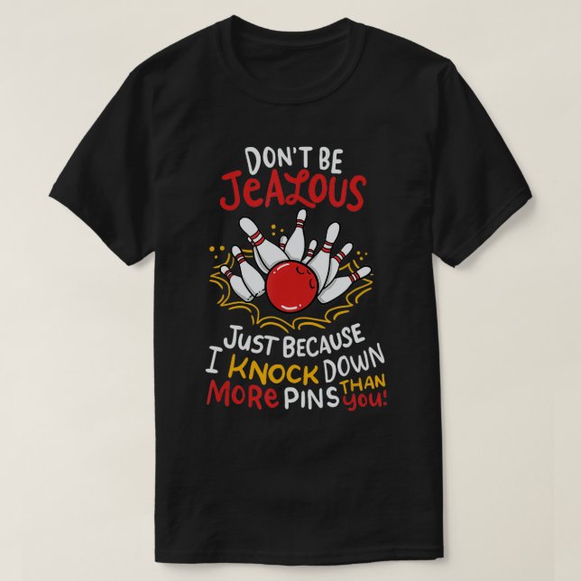 Funny Bowling 1 T-Shirt (Design vorne)