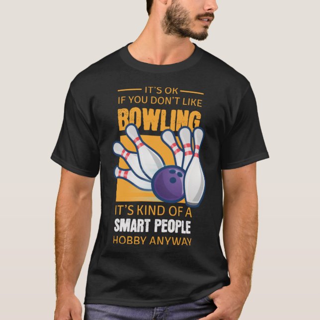 Funny Bowling Apparel Smart People geben Pullover  (Vorderseite)